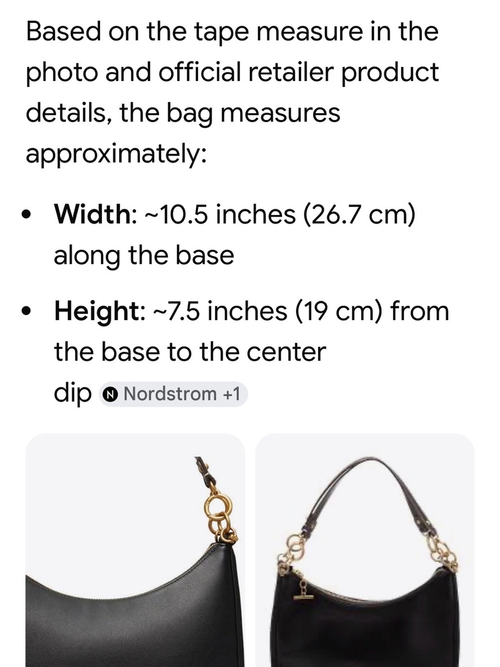 Tory Burch Black Leather crescent Shoulder Bag or crossbody with Gold Hardware - Picture 14 of 14